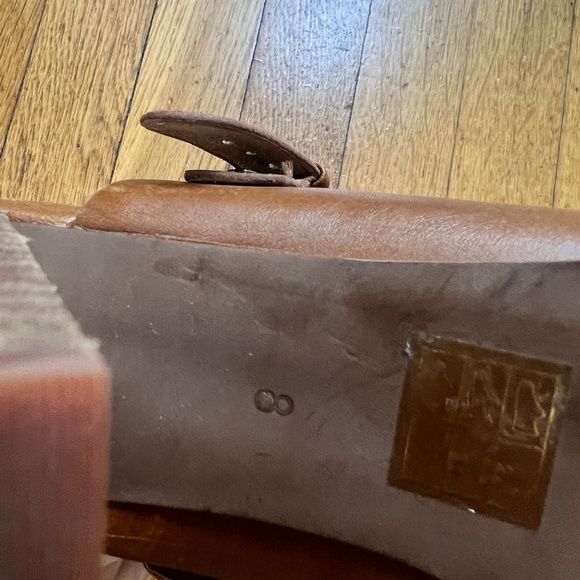 Madewell Riley Convertible Slingback Mule -  Brown Leather Block Heel size 8 - Picture 8 of 9